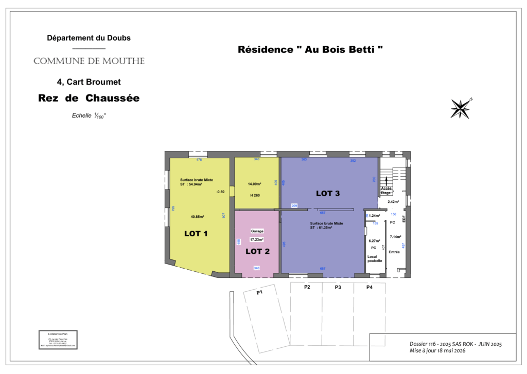 Immoxalis | Vue Appartements à aménager à Mouthe ! Résidence “O’Bois Betti”, bien immobilier, Mouthe