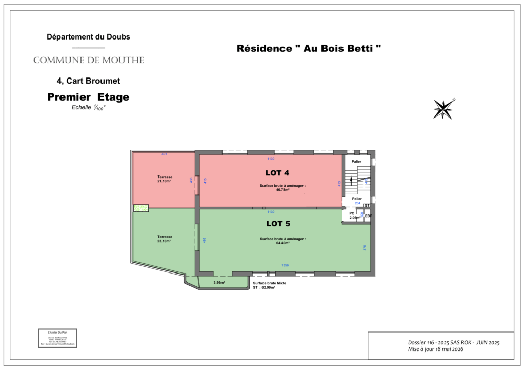 Immoxalis | Vue Appartements à aménager à Mouthe ! Résidence “O’Bois Betti”, bien immobilier, Mouthe
